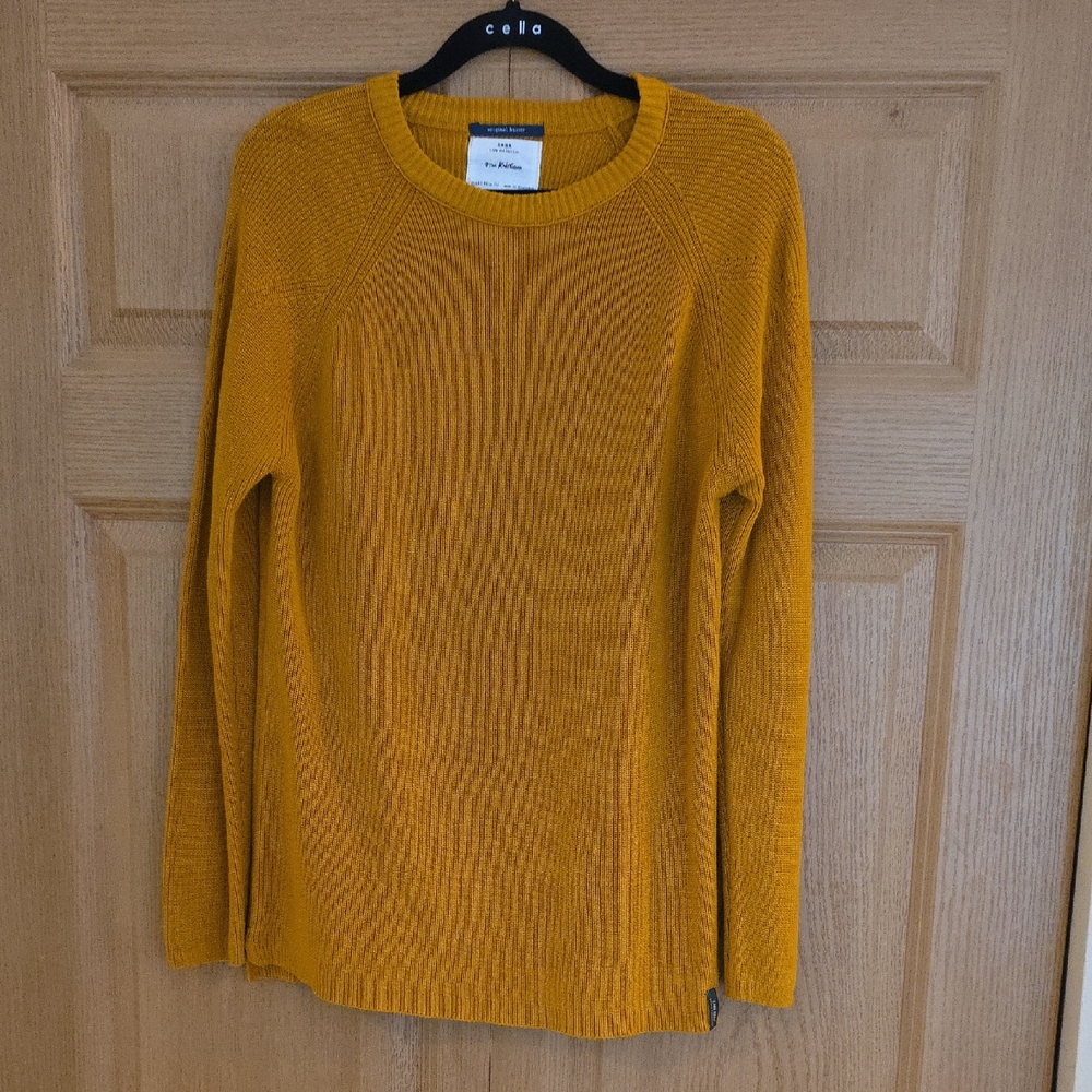 Zara Kids Mustard Knit Sweater Sz 11-12‎